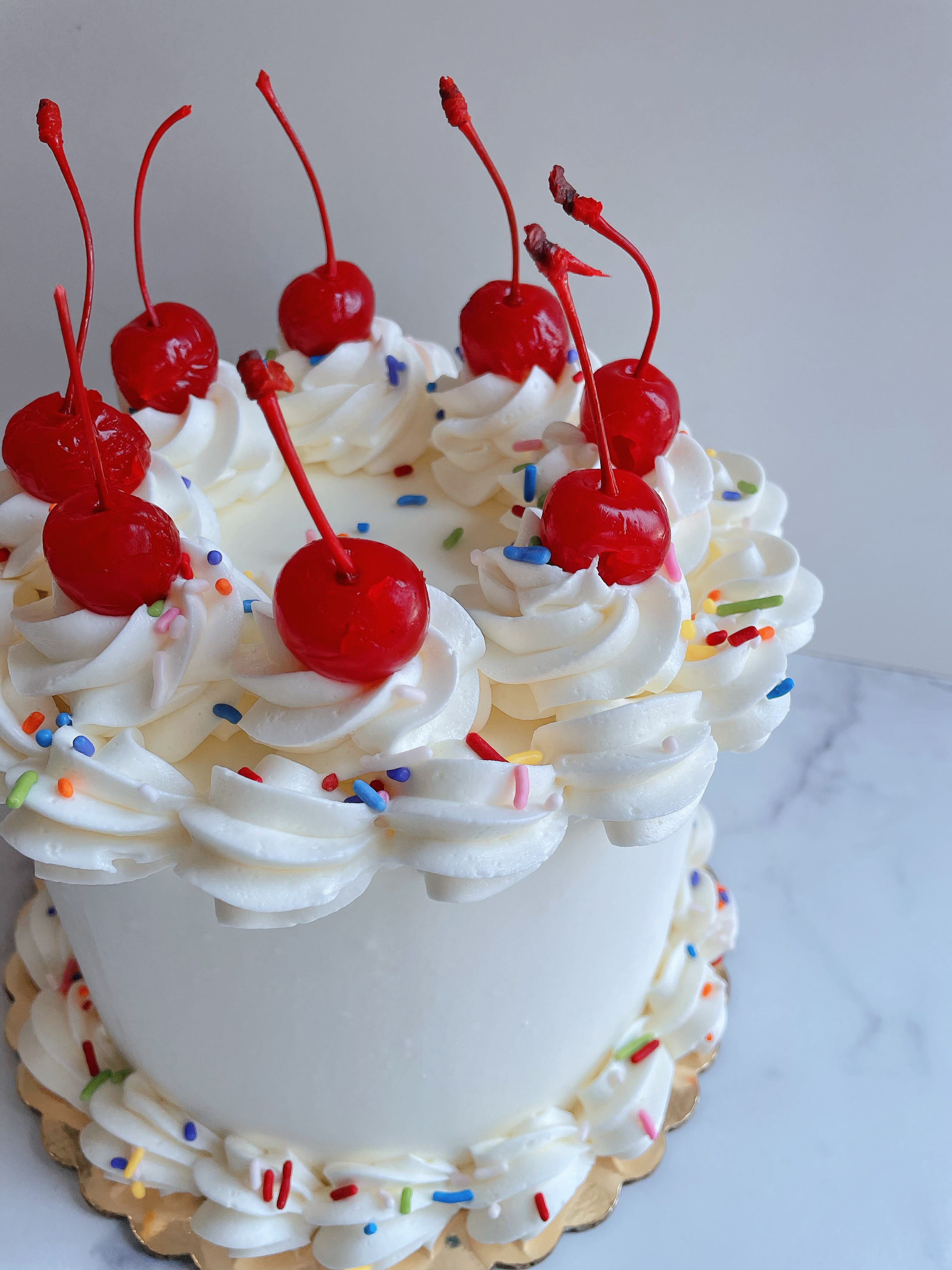 Classic Sprinkles Birthday Cake