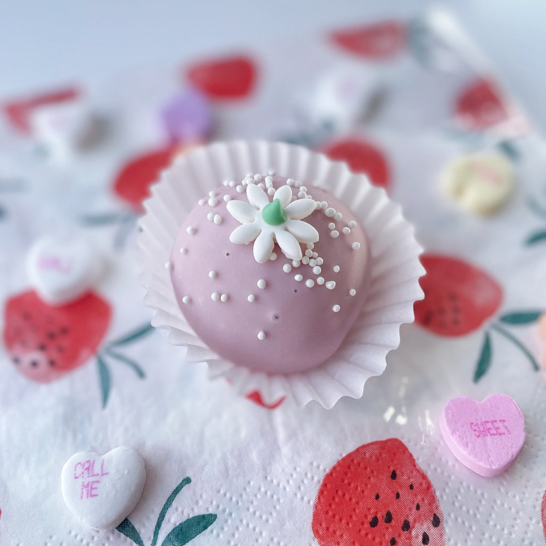 Strawberry Cake Truffles