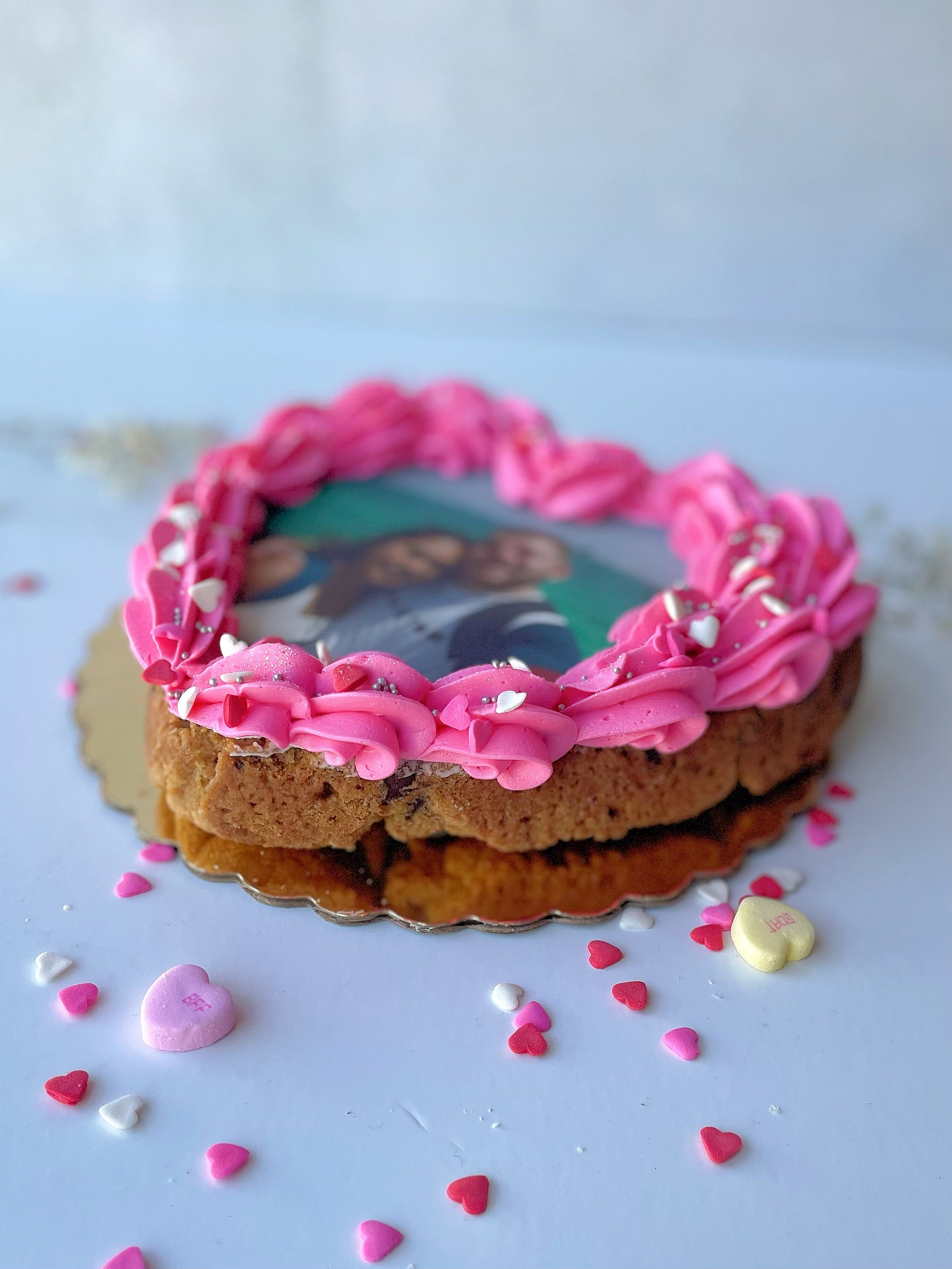 Heart Cookie Cake