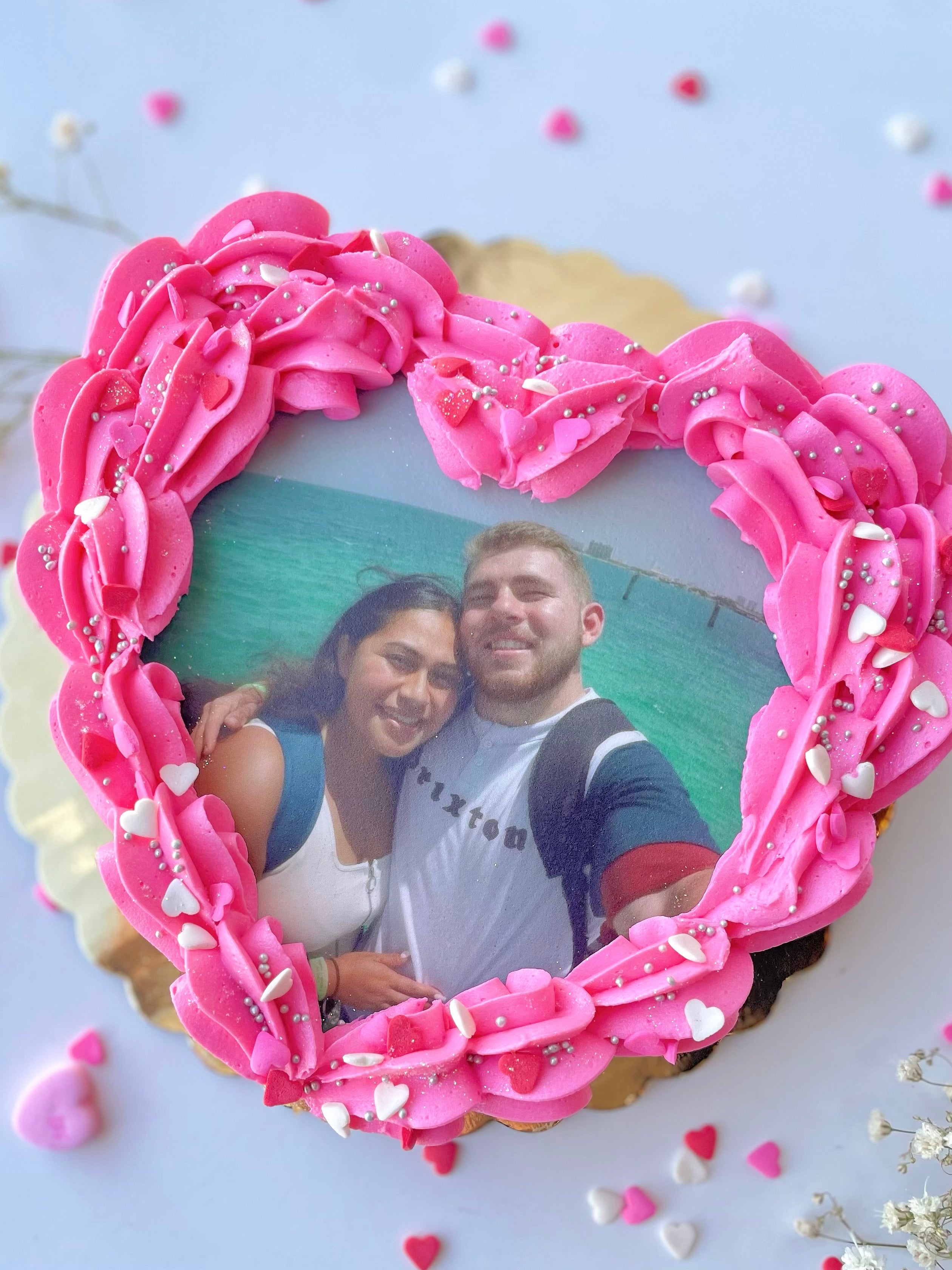 Heart Cookie Cake