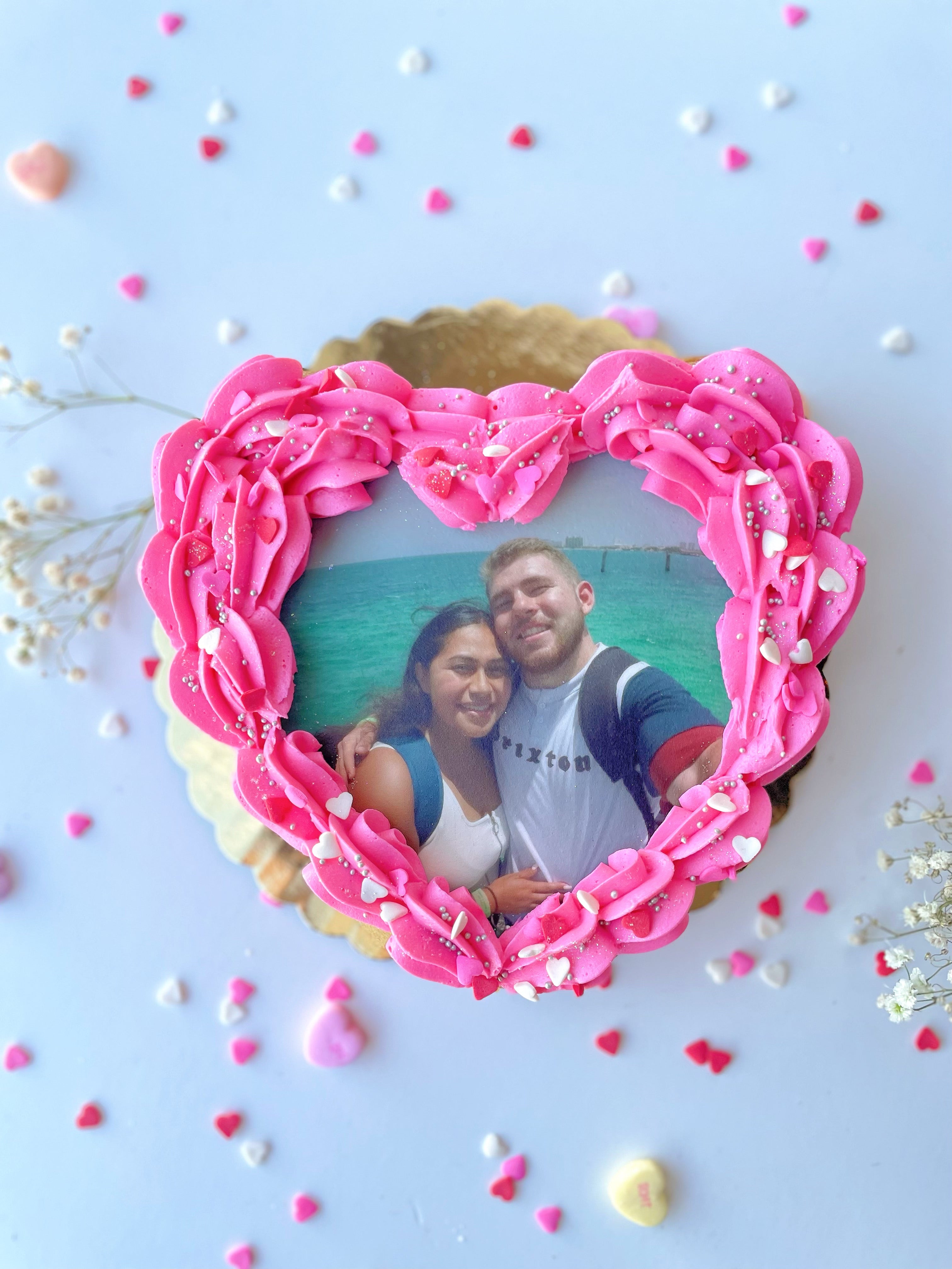 Heart Cookie Cake