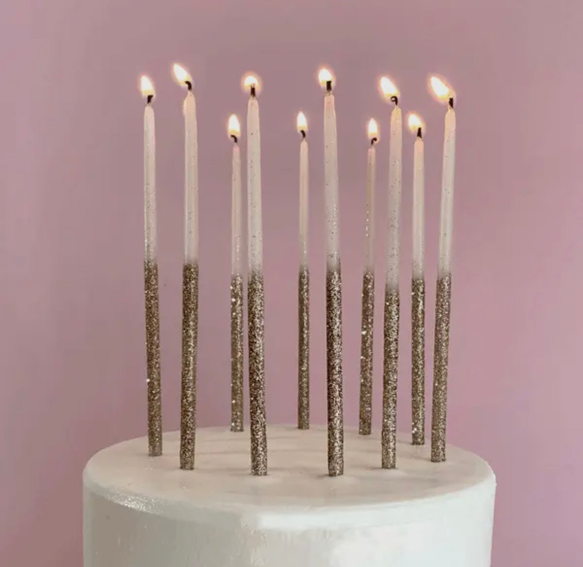 Tops Malibu Tall Glitter Candles