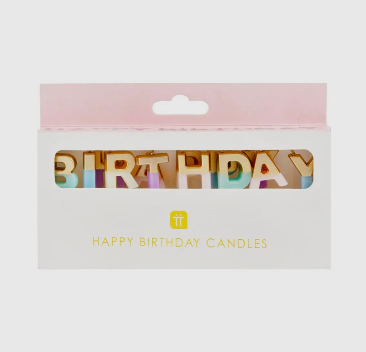 Pastel Happy Birthday Candles