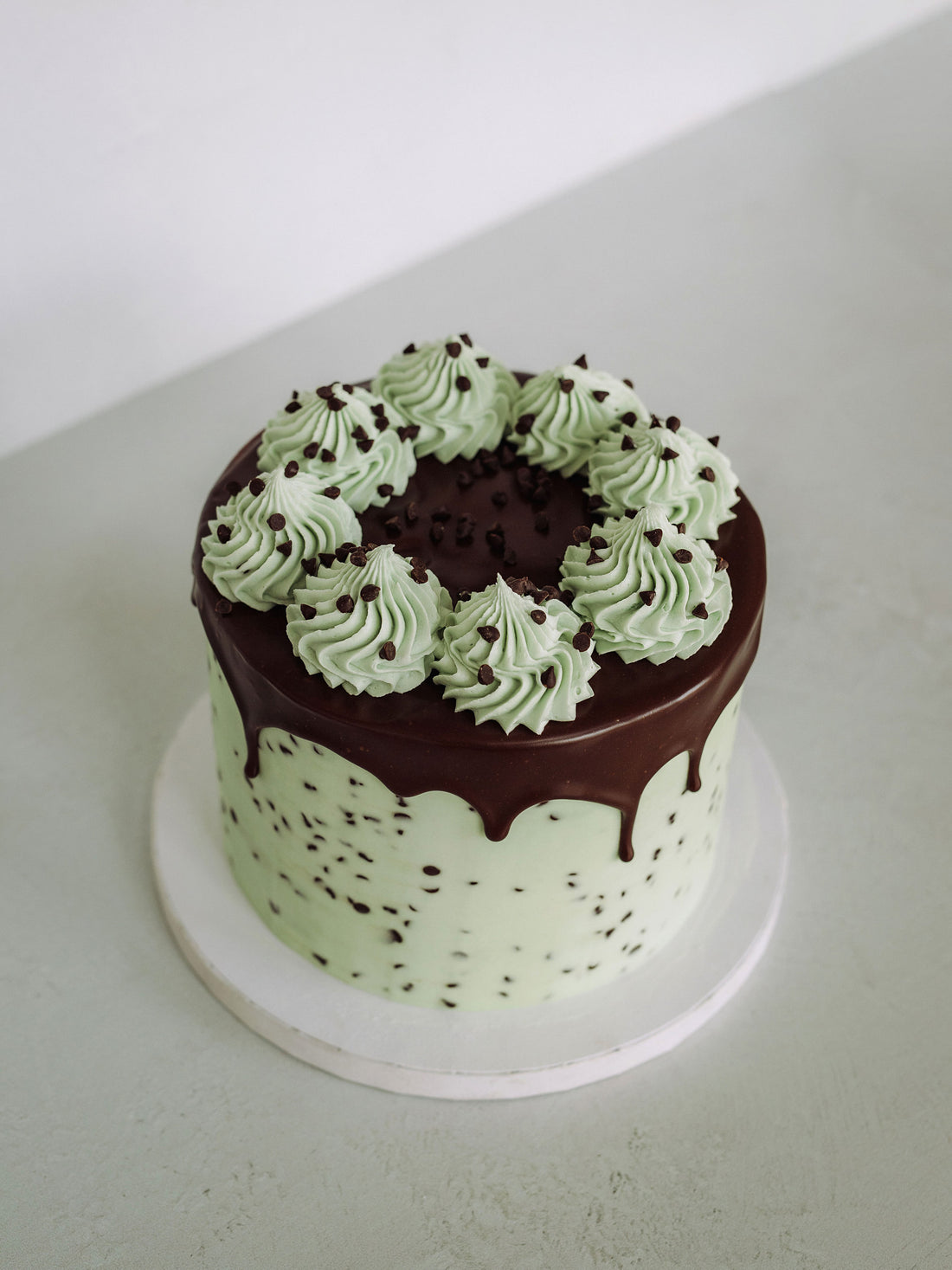 Mint Chocolate Chip Cake