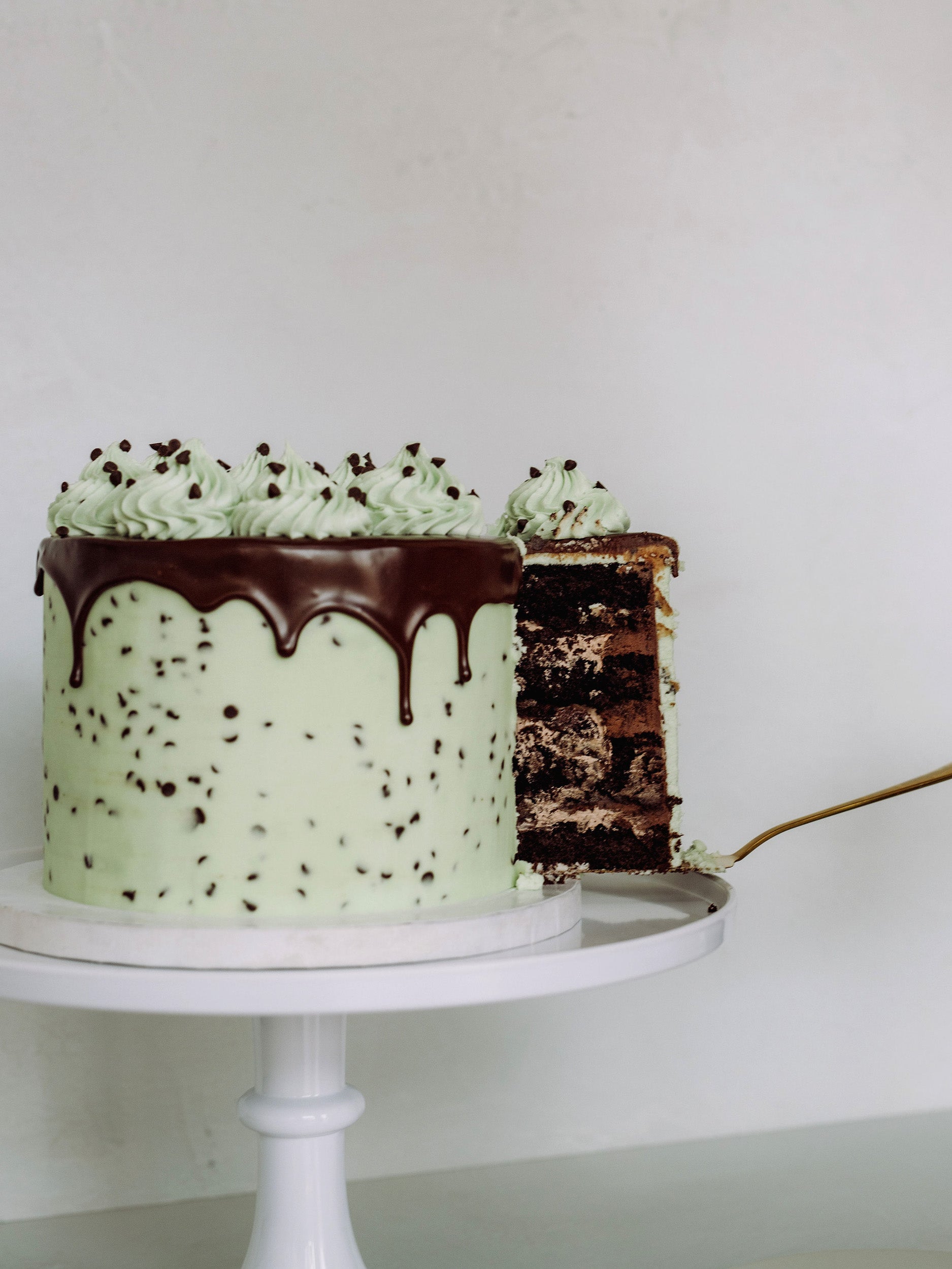 Mint Chocolate Chip Cake